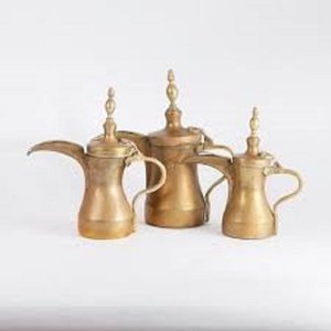 ที่มีคุณภาพที่ดีที่สุดทองเหลือง Dallah ชุบทองอาหรับหม้อกาแฟสำหรับร้านอาหารและบ้าน - Product Image 1
