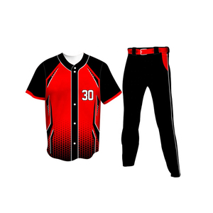 Vente en gros Ensemble d'uniformes de baseball pour hommes Équipement d'entraînement respirant à séchage rapide avec motifs imprimés personnalisés pour les vêtements de baseball et de softball - Product Image 6