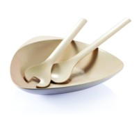 Nouveaux bols à salade ronds en bambou faits à la main, style minimaliste, durables et écologiques, pour la cuisine à domicile