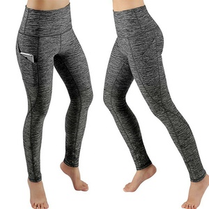 Leggings de Spandex Personalizados para Mujer, Cintura Elástica, Color Sólido, Secado Rápido, Transpirables, Pantalones Deportivos con Logotipo Personalizado, Venta al Por Mayor OEM - Product Image 2