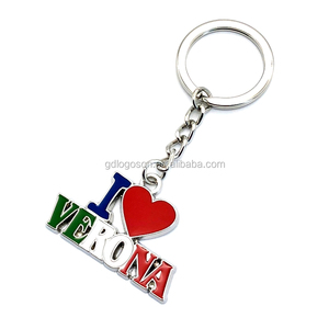 <span class=keywords><strong>Porte</strong></span>-clés Alphabet en métal, <span class=keywords><strong>personnalisé</strong></span>, I Love Verona, Souvenir, nouvelle collection - Product Image 2