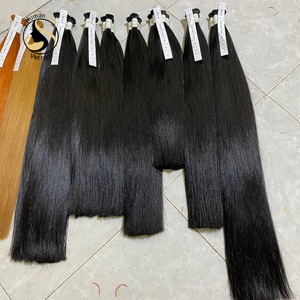 Proveedor de extensiones de cabello humano vietnamita, calidad superior, cabello Natural y ondulado liso, 100% de cutícula, a granel - Product Image 2