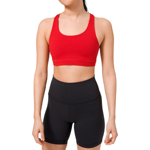 สปอร์ตบราคอสูงสำหรับผู้หญิงเสื้อกล้ามสำหรับเล่นกีฬาวิ่งฟิตเนสบราโยคะดันทรงรับแรงกระแทกสูง - Product Image 1