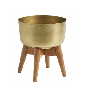 Jardinière de bureau en forme de Offre Spéciale Design le plus populaire Pot de fleur en métal couleur argent de bonne qualité pour la décoration intérieure - Product Image 2