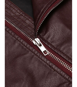 Vente chaude personnalisé hommes femmes Faux cuir hauts courts vestes pour printemps hiver fermeture éclair respirant-traitement brut direct - Product Image 4