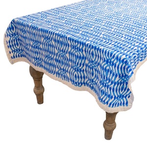 High Quality Linen Organic Cotton Digital Printing Checkered Grid Sustainable <b>Party</b> Kitchen Banquet <b>Table</b> <b>Cloth</b> GOTS Certified - Product Image 1