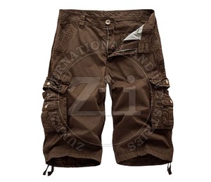 Pantalones Cortos Cargo Casuales de Moda para Hombre, Cintura Media, Corte Ajustado, 100% Algodón, Color Sólido, Ecológicos, Transpirables, de Secado Rápido, Ligeros, OEM - Product Image 6