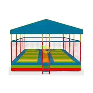 Commercial trampoline with roof, Trampoline Park, super jump trampoline