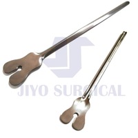 Instrument de diagnostic dentaire professionnel à fente avec pointe de sonde et attache de langue 16 cm