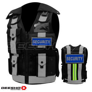 เสื้อแจ็กเก็ตโพลีเอสเตอร์สะท้อนแสงชุดนิรภัยมีซิปปิดปรับแต่งโลโก้ได้กันน้ำมีไฟ LED - Product Image 3