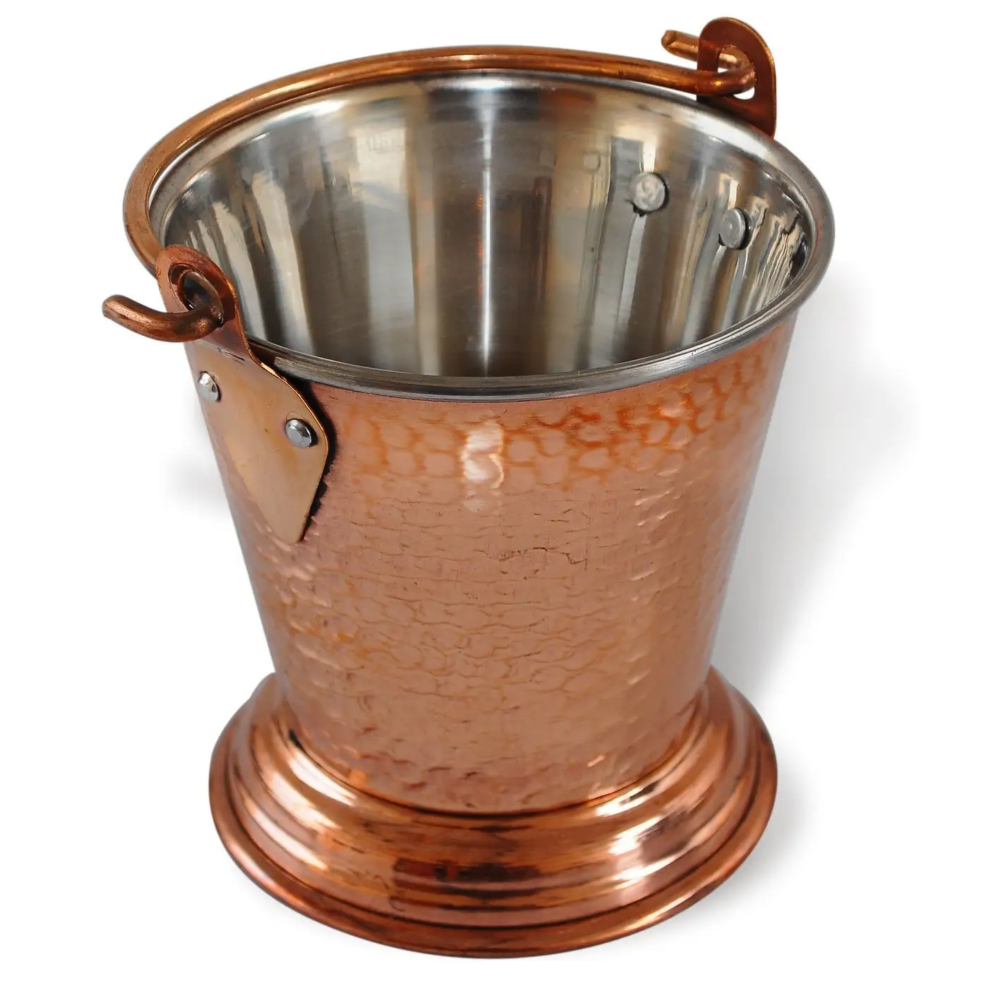 Hot sale Indian Copper Dinner Bowl Serveware bucket/balti Diameter 6 Inches for Food serve home restaurant kitchen gift