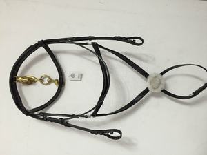 High Quality Genuine Leather Equine Saddle World Brand Figure 8 <b>Bridle</b> Channel Brow Band Nose Band Straps Sizes X-FULL/COB/ - Product Image 6