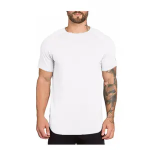 100% Cotton Jersey Medium Weight Short Sleeves Ribbed Neck White Men Classic Oversized T-Shirt