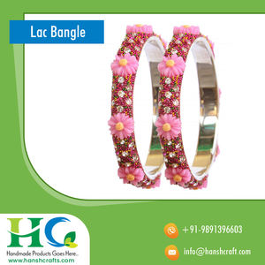 Brazalete de laca de Color rojo, Fabricación en la India - Product Image 5