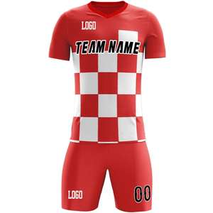 Conjunto de ropa deportiva personalizada para club de fútbol, jersey ajustado de Diseño popular, superventas - Product Image 4