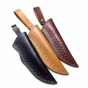 Funda de cuero de grano rico para cuchillos y hachas, producto superior de fábrica prémium - Product Image 4