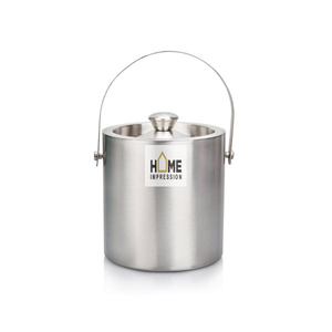 Acabado mate Nueva plata Metal Cubo de hielo Decoración Boda Metal Cubo de hielo Diseñador Hecho a mano Plata y oro Cubo de hielo - Product Image 6