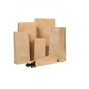 Venda Quente Máquina Automática Feita Barato Flat Bottom Kraft Paper Bag Saco De Compras No Menor Preço