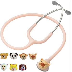Hecho en Taiwán divertido Animal médica pediátrica acústica estetoscopio con repuestos oído consejos para niños de los niños - Product Image 1