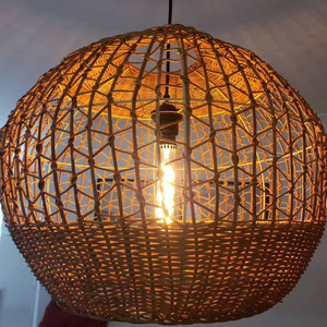 Beautiful <strong>Round</strong> Shape Handmade Rattan Pendant Light, Rattan <strong>Lampshade</strong> in Vietnam Wholesale - Product Image 2
