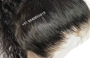 Cierre de encaje transparente con pelo crudo indio 4x4 5x5 6x6, cabello de alta calidad - Product Image 2