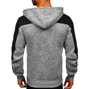 Custom Winter Digital Printing Men's Zipper-Up Fleece <b>Hoodie</b>-<b>Plain</b> Design High Quality - Product Image 5