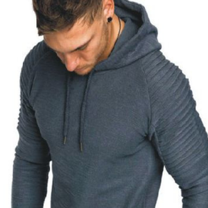 Sudaderas deportivas de gran tamaño personalizadas de algodón 100% para hombre, sudaderas deportivas de gimnasio de peso pesado de invierno con patrón sólido bordado - Product Image 5