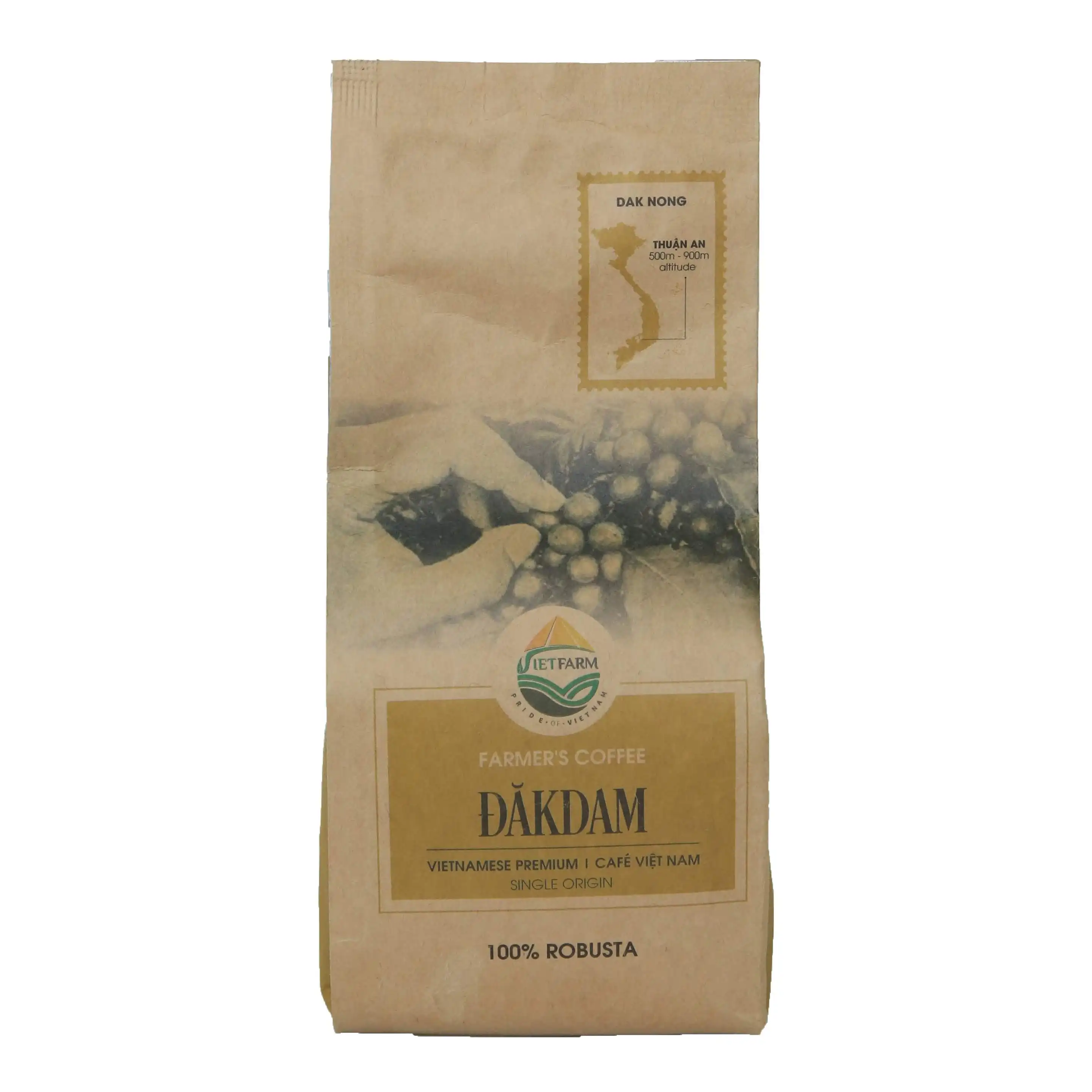 Dakdam Robusta Ground Coffee 100% From Vietnam Roasted Coffee Beans