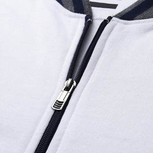 แจ็คเก็ตบอมเบอร์สีขาวสำหรับผู้ชายมืออาชีพ ยี่ห้อ Shanawar Industries สไตล์ลำลอง ไซส์ใหญ่ สำหรับฤดูหนาว อุ่น ระบายอากาศได้ดี มีซิป คอตั้ง ผ้าฝ้าย - Product Image 6