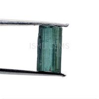 Natürlicher grüner Turmalin 13x7mm Freiform Rohstein 5,05 Karat loser Edelstein für Ring Ishu Gems Afrika Herkunft Ohne Zertifikat