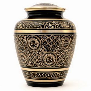 Couleur Magenta, urne de crémation en laiton de haute qualité, pour adulte, faite à la main, en métal, pour cendres d'adulte par Axiom Home Accents - Product Image 2