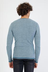 เสื้อสเวตเตอร์แขนยาวสำหรับผู้ชาย,เสื้อสีพื้นแฟชั่นใหม่แบบสั่งทำ - Product Image 5