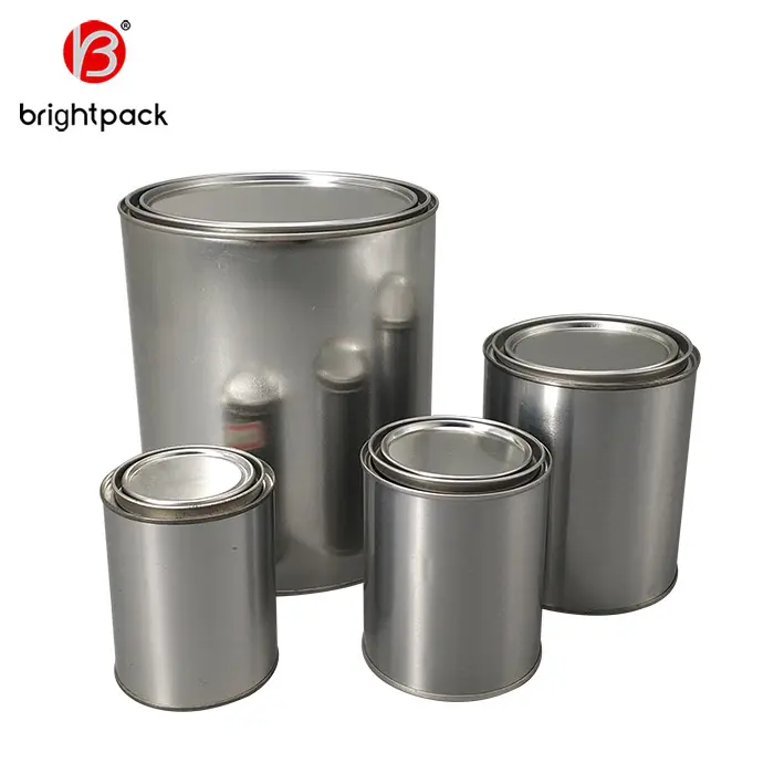 Standard and universal size of 1~5 Liter round tin can high quality paint can wholesale