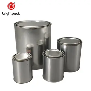 Standard And Universal Size Of 1~5 Liter Round Tin Can High Quality Paint Can Wholesale