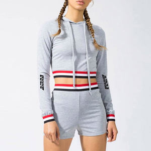 Proveedores de Pakistán, las Mejores Sudaderas con Capucha de Forro Polar en Estilo Corto / Sudaderas con Capucha de Color Gris para Niñas - Product Image 5