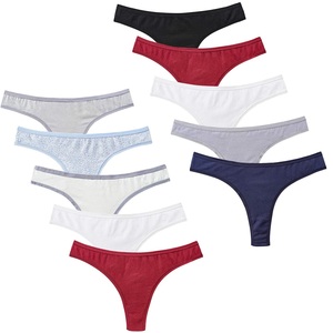 กางเกงในบิกินี่ขนาดกลางเซ็กซี่ของผู้หญิงไซส์ XL ผ้าฝ้าย100% ลูกไม้ปักลายลูกไม้นุ่มสบายระบายอากาศได้ดี - Product Image 1