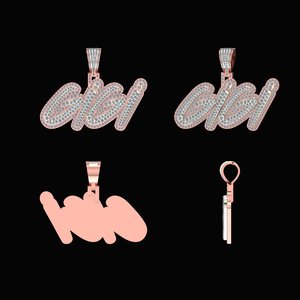 สร้อยคอทองคำขาว/กุหลาบ10K ประดับเพชรธรรมชาติน้ำหนักทอง27กรัมแหวนเพชรน้ำหนักรวม4.95กะรัตออกแบบได้ตามต้องการ - Product Image 2