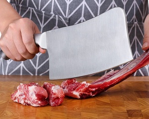 Juego de Cuchillos de Carnicero <span class=keywords><strong>Chaku</strong></span>, Juego de Cuchillos Japoneses de Acero Inoxidable para Cocina con Bloque, Nakiri para Vegetales - Product Image 3