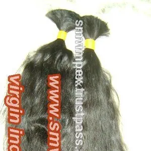 High quality remy human hair.Natural wave bulk human hair.No lice and no nuts bulk hair.One donor hot quality good response