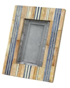 Multicolor Resin Bone Inlay Photo <b>Frame</b> Rectangular Striped Wooden Picture <b>Frame</b> Tabletop Home Decor Gift Item - Product Image 2