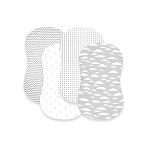 Literie de bébé en mousseline de coton de couleur unie, drap-housse pour berceau, drap imperméable, nouveauté 2023 - Product Image 1