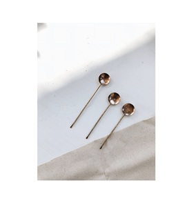 Cuillère à soupe en laiton pour la fête de mariage ensemble de couverts d'ustensile doré ensemble de table et cuillères en laiton or à vendre - Product Image 1