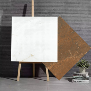 Tendance marbre résistant à l'usure épaisseur 6mm 1200x1200mm carreaux de sol émaillés en porcelaine pour salon. - Product Image 1