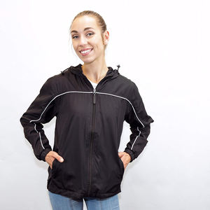 แจ็กเก็ตเนื้อนิ่มสำหรับออกกำลังกายแบบบางของผู้หญิงผ้าแคนวาสแบบระบายอากาศได้มีฮู้ดน้ำหนักเบาสำหรับกลางแจ้งในฤดูหนาว - Product Image 1