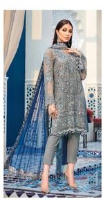2021 dernier Style brodé pakistanais indien robe de mariée Collection fête porter Shalwar Kameez vente chaude soie rayonne - Product Image 2