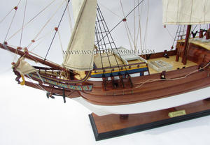 Modèle de bateau historique en bois DUYFKEN, artisanat, accessoires de jouets gonflables - Product Image 4
