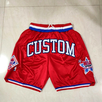 Short de basket-ball avec logo personnalisé, logo sergé, broderie 2022 de maille vierge, design d'équipe, vente en gros