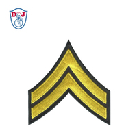 Patchs de chevron de rang de broderie populaires patchs uniformes de sergent chevron brodés