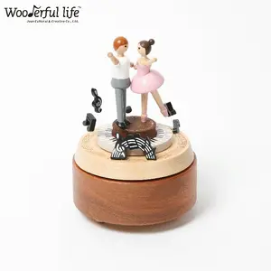 [1] Valentine Paar Ballet Dubbele Draaien Muziek Box Voor Vriendin Gift