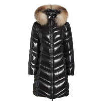 Veste matelassée chaude et brillante pour femme, style décontracté, imperméable, respirante, à capuche, pour l'hiver, service OEM